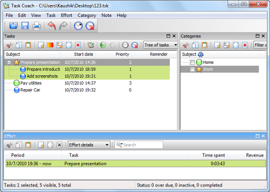 task coach complete personal task manager and project personal task tracker